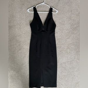 Alice + Olivia Cut Out Plunge Sheath Dress